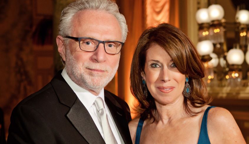 Renowned anchor at CNN, Wolf Blitzer and his wife