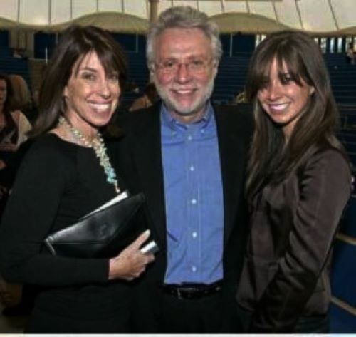 Image of popular anchor at CNN, Wolf Blitzer and his wife and daughter