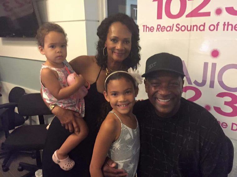 Image of An American DJ, TV personality, and actor, Doonie Simpson and family