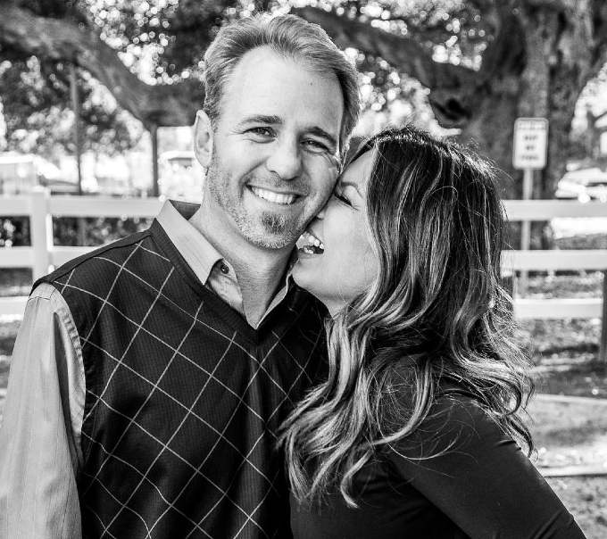 Image of an American news reporter, Elita Loresca and her husband