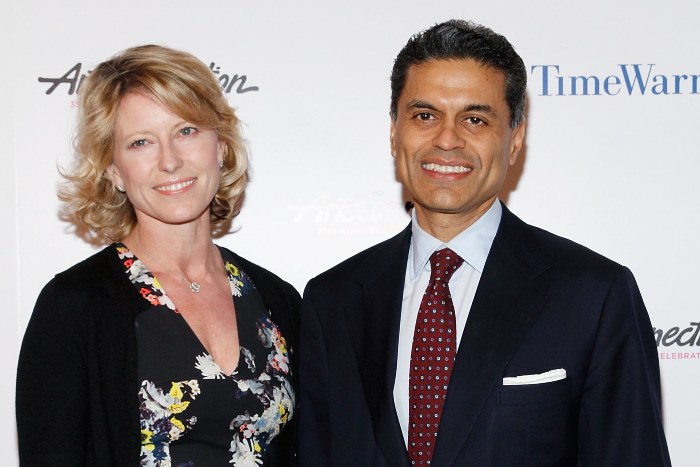 Image of renowned CNN broadcaster, Fareed Zakaria and his wife