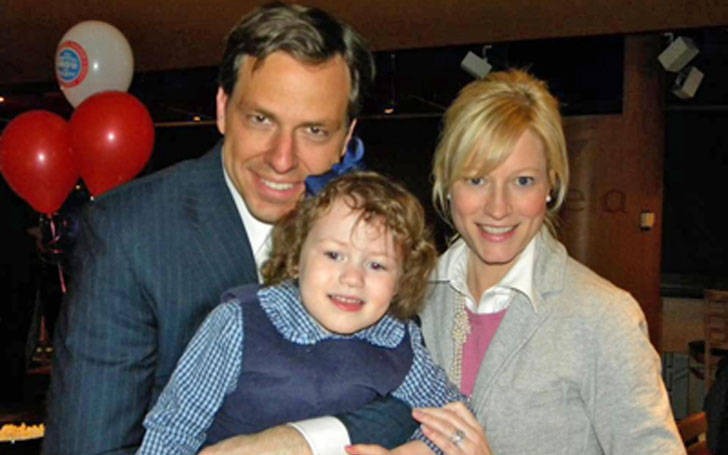 Image of the wife of renowned journalist Jake Tapper, Jennifer Marie Brown and son