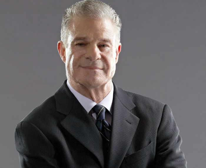 JIm Lampley looking bold in black suit