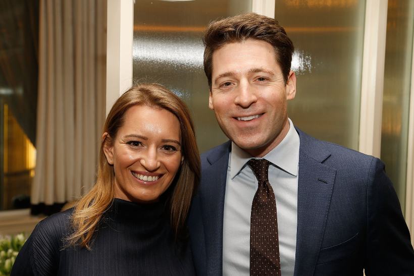 Image of American broadcast journalist, Katy Tur and her husband