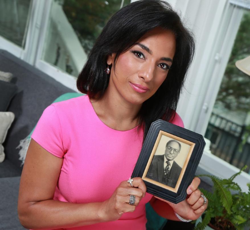 Image of CBS News national correspondent Michelle Miller and her father