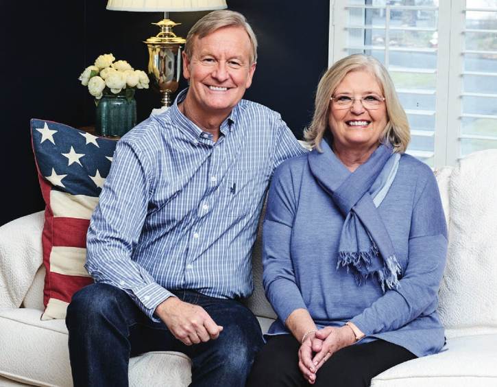 Image of host of Fox & Friends, Steve Doocy and wife