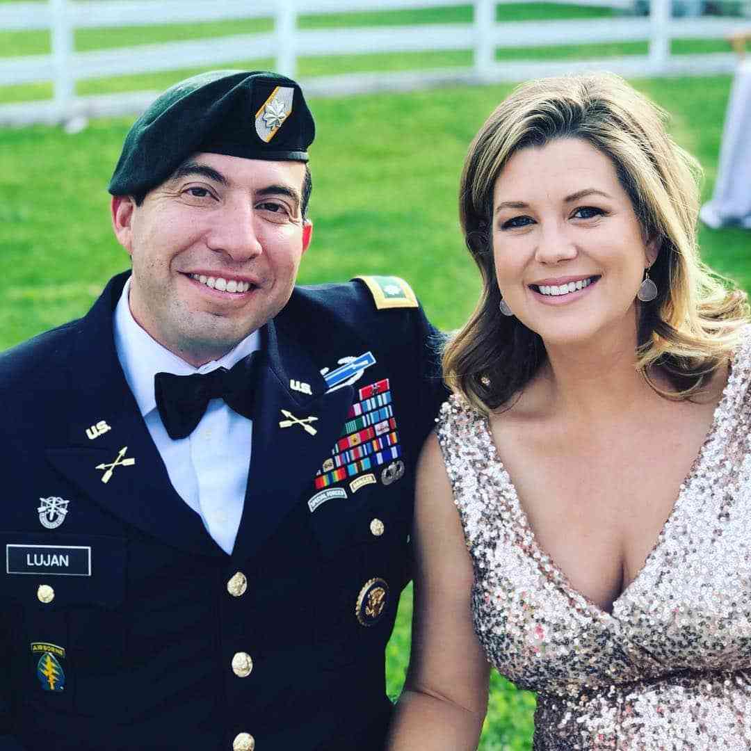 Beautiful Brianna Keilar with her military husband 
