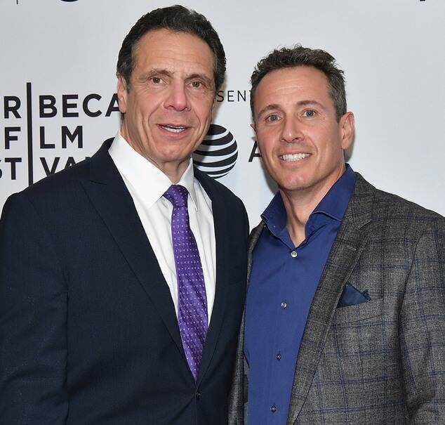 Chris Cuomo with his brother Andrew Cuomo
