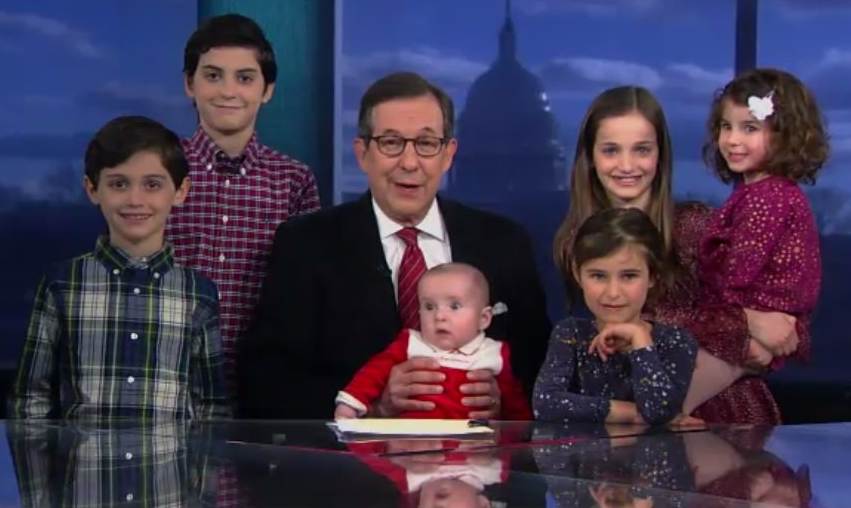 Chris wallace with his children