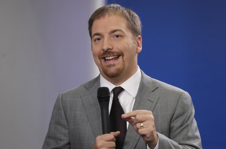 Chuck Todd smiling in show