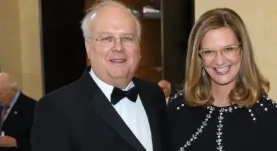 Image of Karl Rove with his wife, Karen Johnson